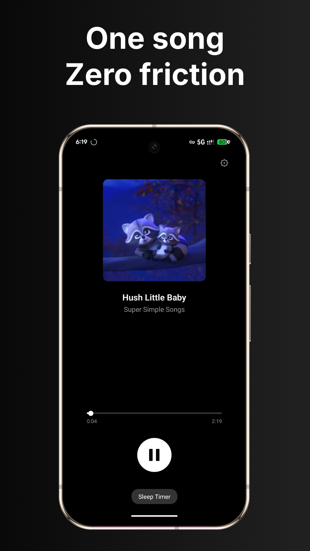 Main player screen